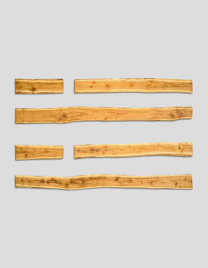 Bonanza-planken (natuurlijke rand), ruw, van robiniahout