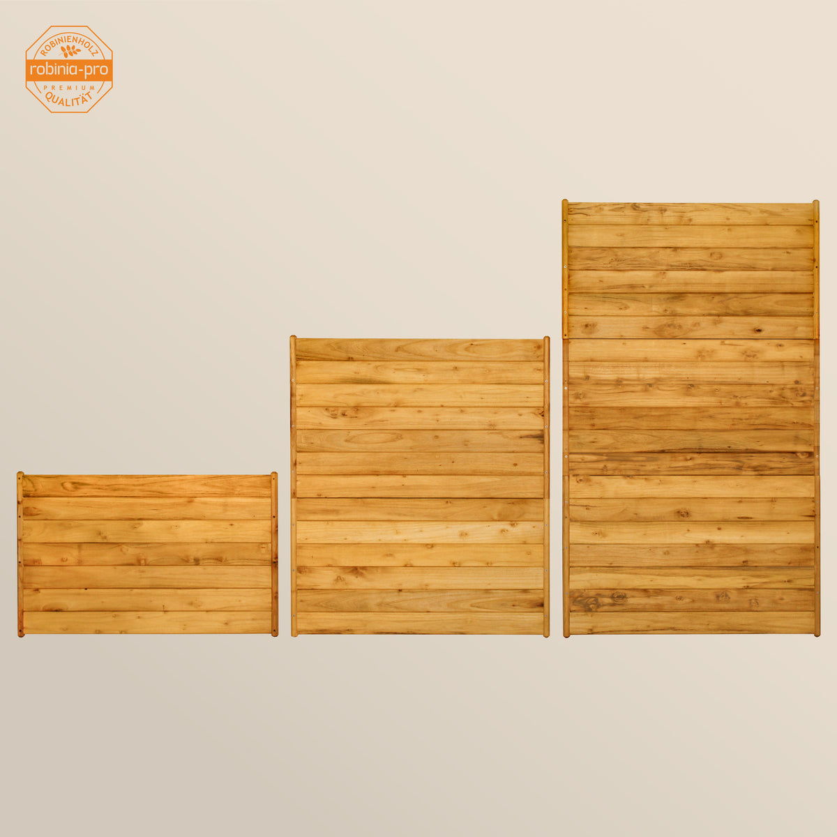robinia-pro Privacyscherm voor balkon en terras van hout "classic", paneel