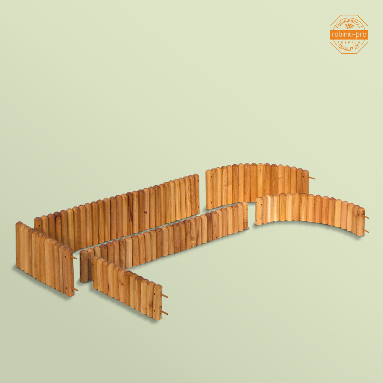 robinia-pro GAZONRAND van hout, flexibel