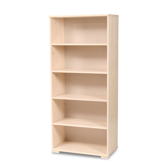 Armoire de bureau Vanessa en pin massif bio | Armoire d'entrée avec 5 étagères
