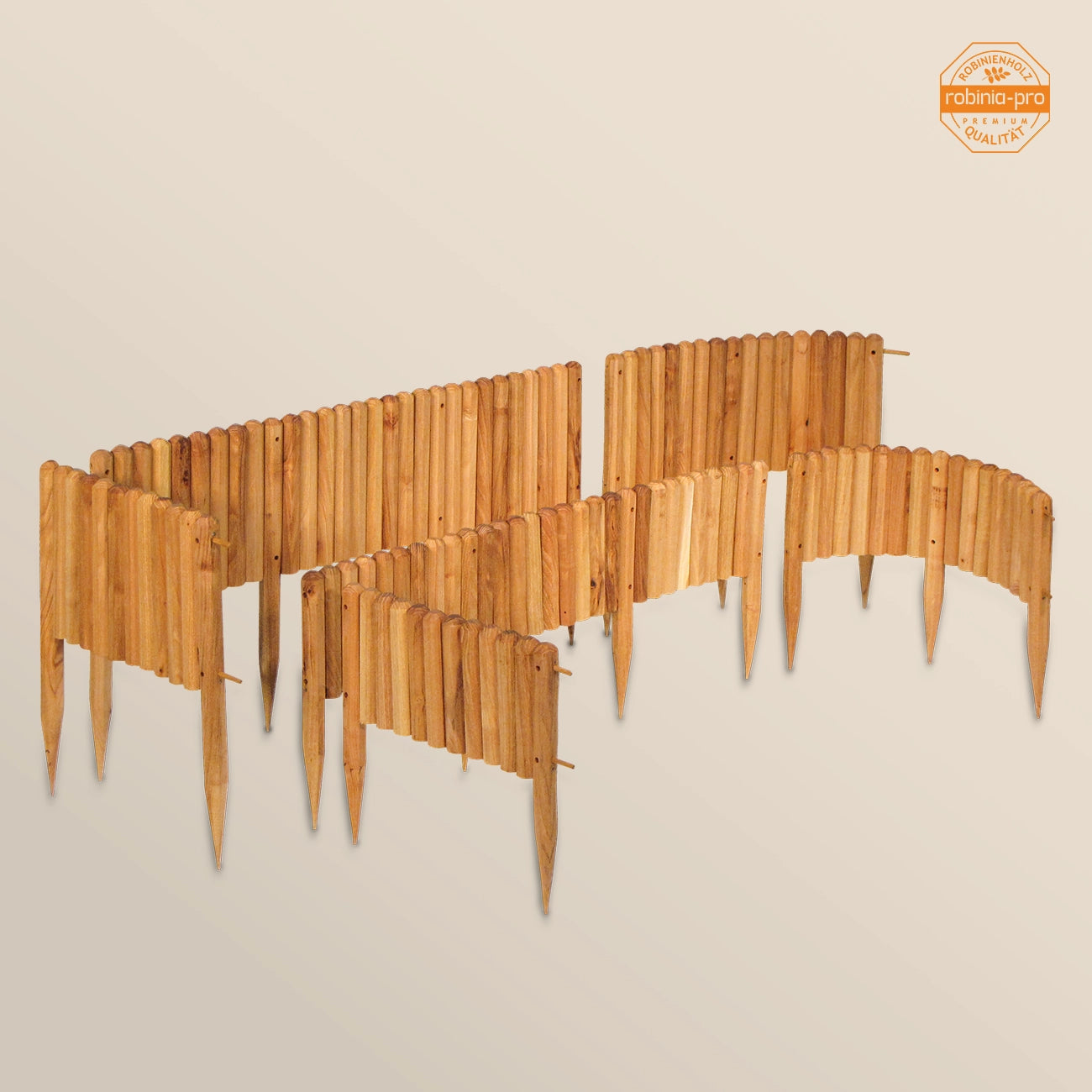 robinia-pro BORDERHEK van hout, flexibel