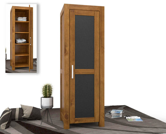 Armoire NATURA LEATHER en bouleau et cuir – Un design élégant pour votre intérieur
