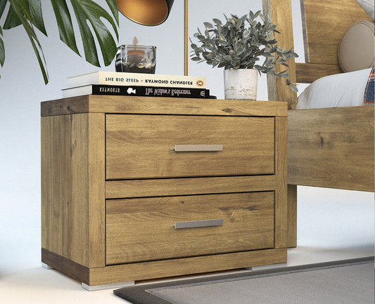 PEDENZA Massivholz Nachttisch – Zeitloses Design und Funktionalität vereint