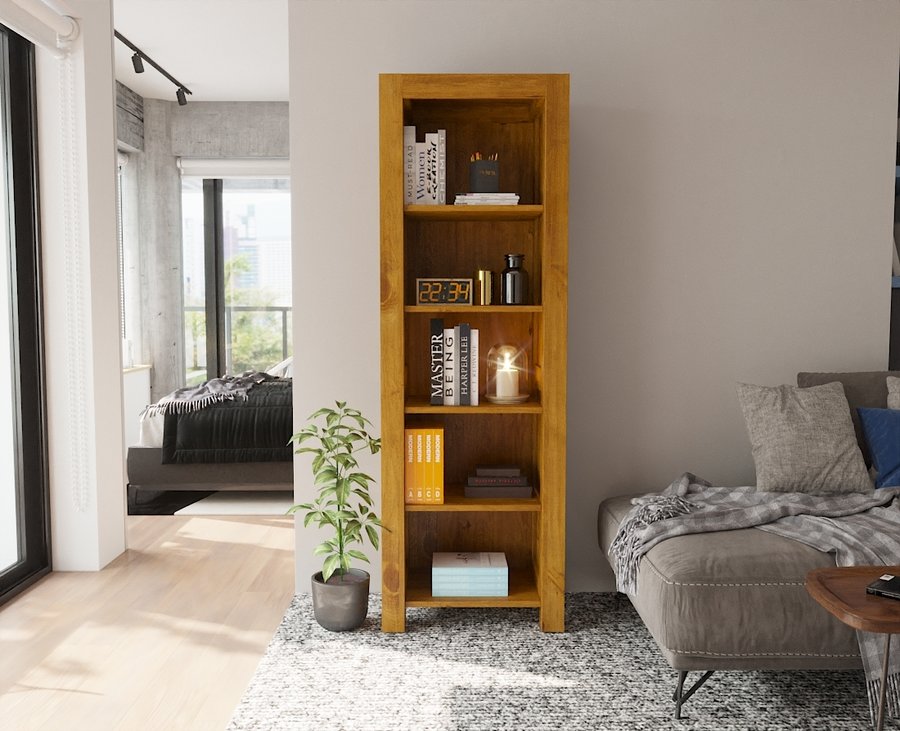 Handgemaakte boekenplank berkenhout – Tijdloos design voor uw huis