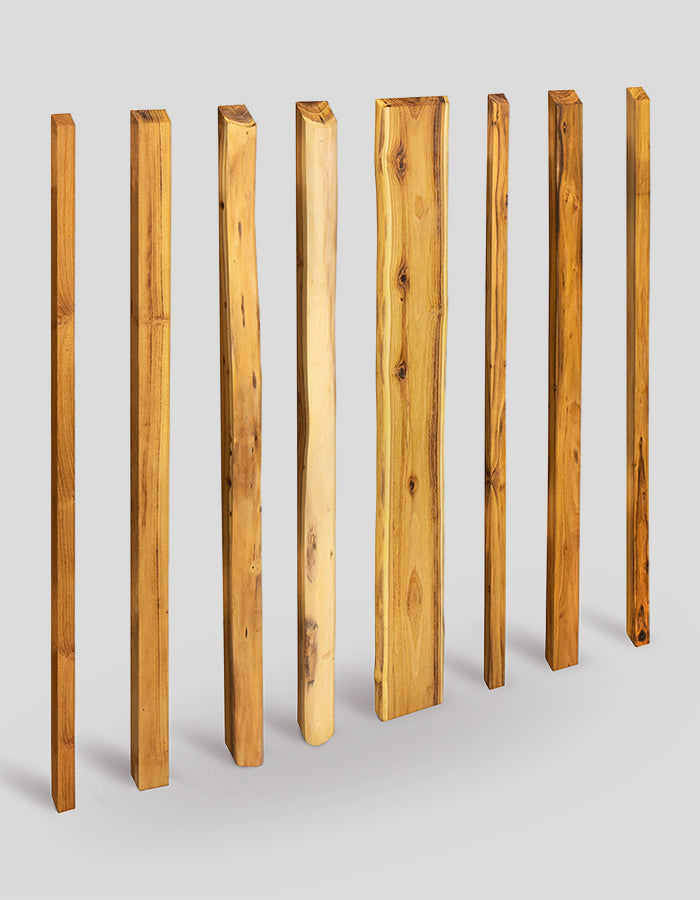 Schuttinglatten, schuttingplanken, spijlen