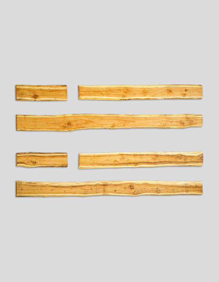 Bonanza-planken (natuurlijke rand), geschuurd, van robiniahout