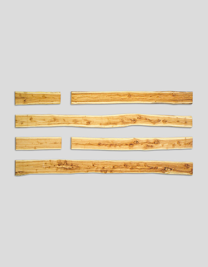 Bonanza-hekplanken (natuurlijke rand), geschuurd, van robiniahout
