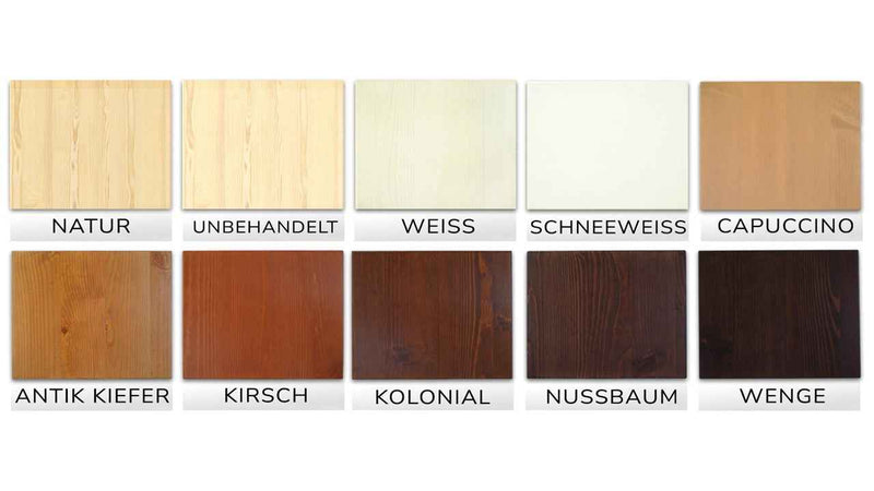 Nobis Kommode 100% Bio Kiefer | Sideboard mit 1-Schublade und 2-Türen | 90cm hoch
