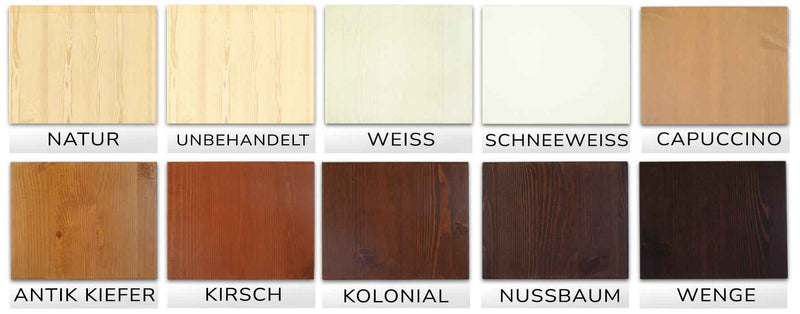 Claudia Kommode Bio Kiefer Massivholz | Sideboard Anrichte | 2-Türig mit 2-Schubladen