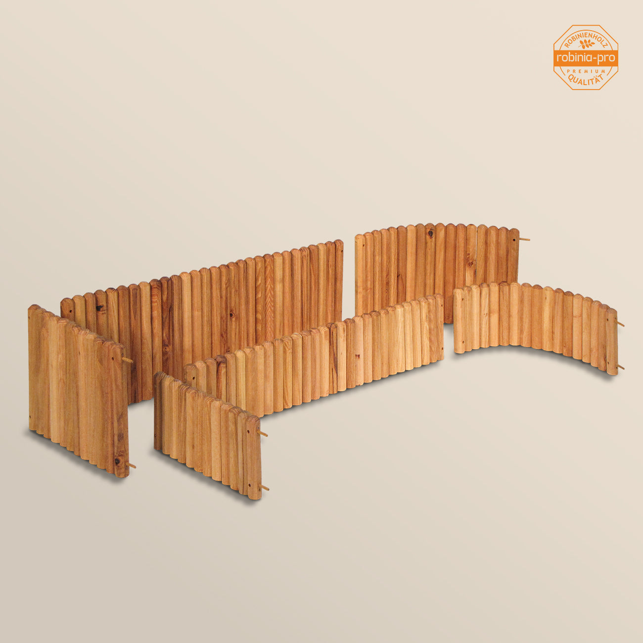 robinia-pro TUINRAND van hout, flexibel