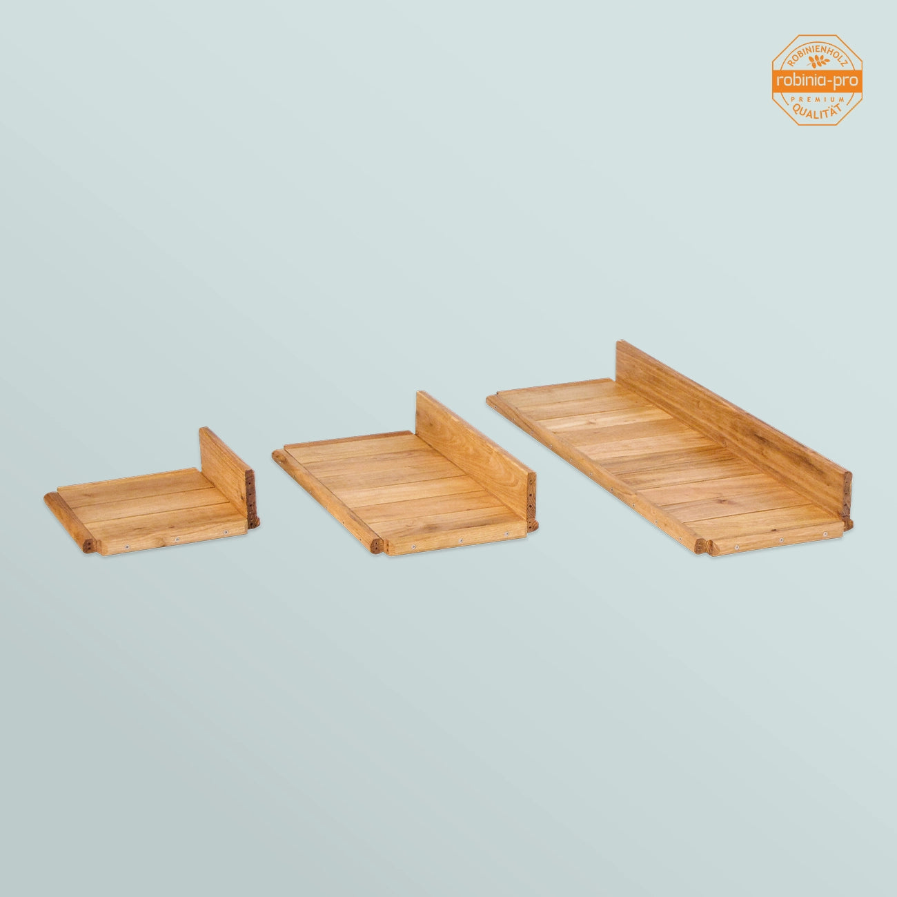 robinia-pro PLANK voor rek, van massief hout