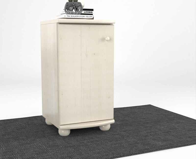 Claudia Kommode Bio Kiefer Massivholz - Elegante 1-türige Anrichte aus 100% Bio Holz