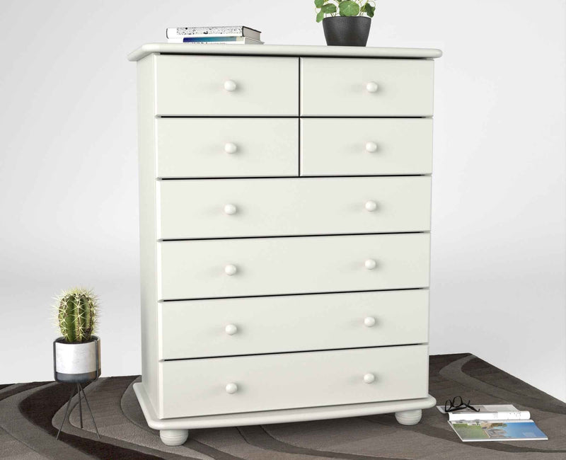Anika Bio Kiefer Massivholz Kommode 8-Schubladen aus 100% Bio Kiefer