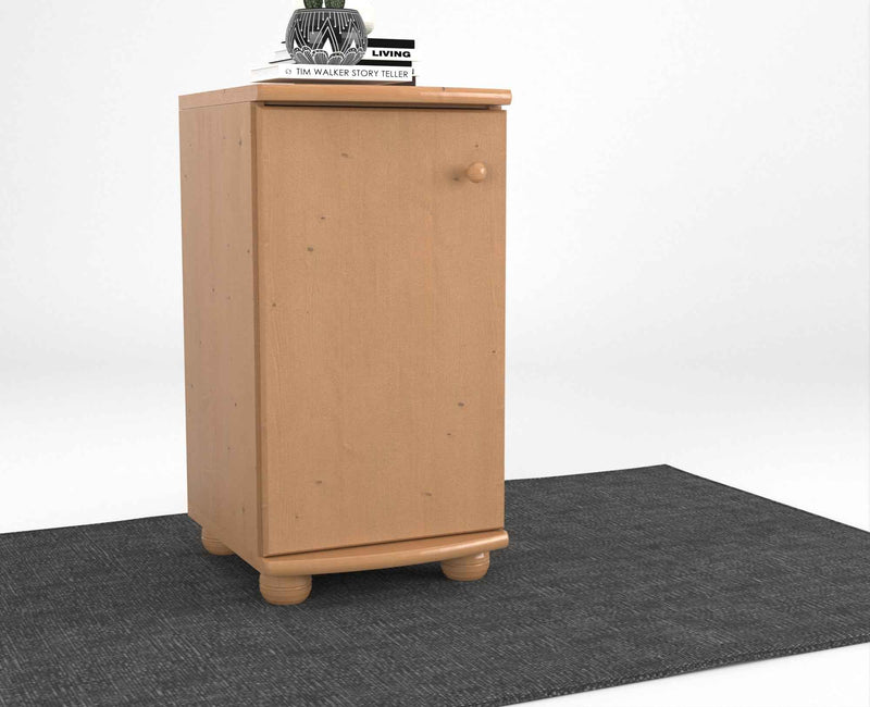 Claudia Kommode Bio Kiefer Massivholz - Elegante 1-türige Anrichte aus 100% Bio Holz