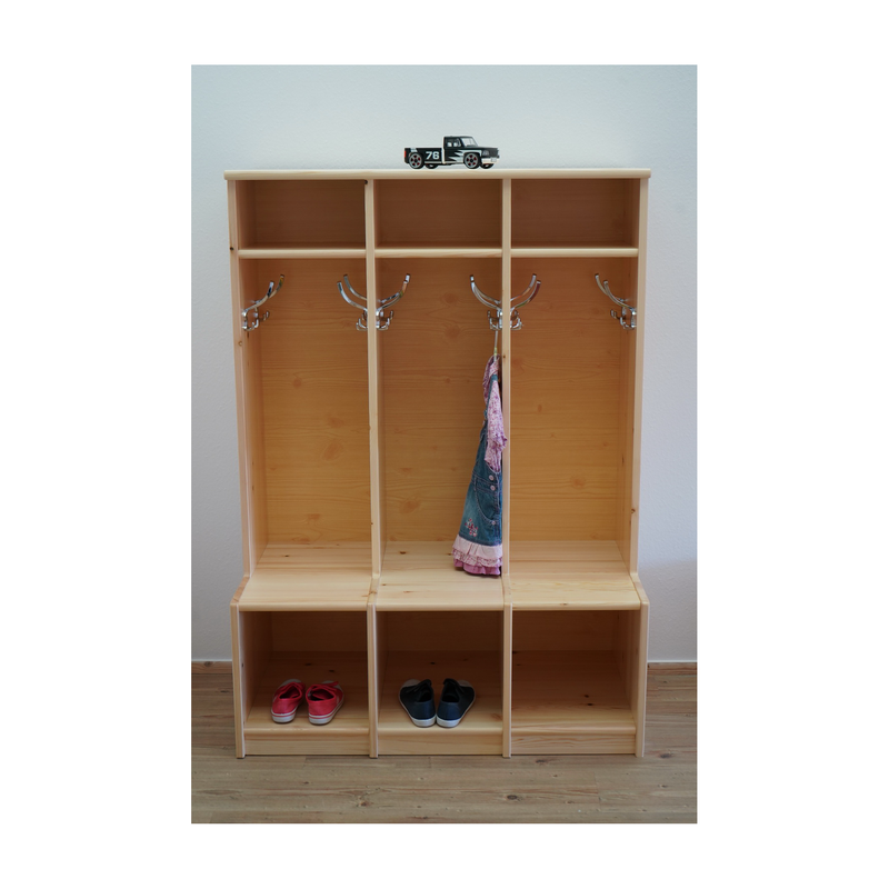 Bio Kiefer Kindergarderobe – Praktische & stilvolle Lösung für Ihr Kinderzimmer
