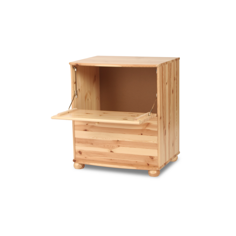 Claudia Wäscheschrank Kiefer Massivholz - Wäschebox Kommode aus 100% Bio-Material