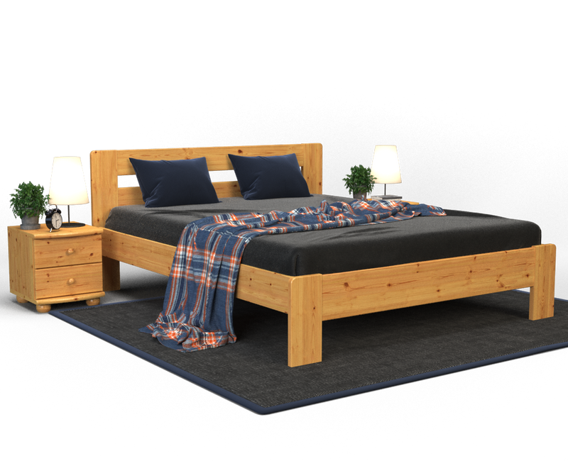 Markus Kieferbett aus Massivholz | Massivholz Bett 100% Bio für gesundes Schlafen im Naturholz Design