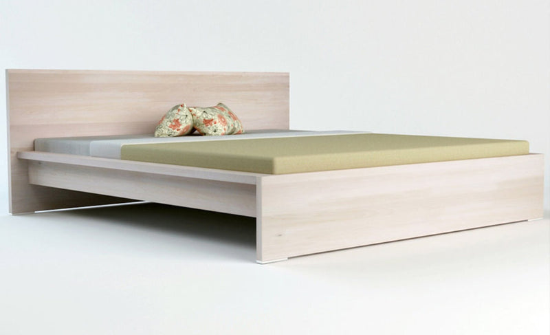 LONGBOARD Massivholzbett Birke – Handgefertigtes Bett aus natürlichem, nachhaltigem Holz