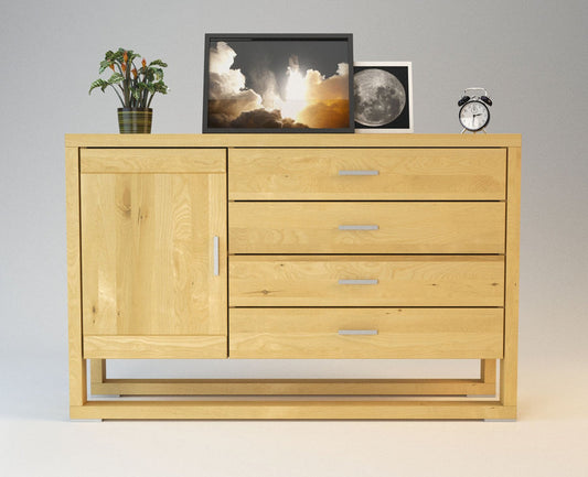 Sideboard aus Massivholz, Model FERARRA, Birke, Handgefertigtes Möbelstück für Ihr Zuhause mit Charakter