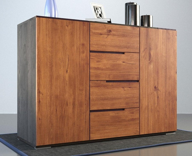 ARDEA Massivholz Schubladen Kommode aus Birke