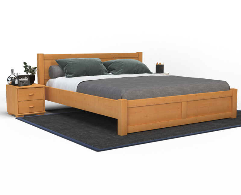 Vanessa Kieferbett Massivholz | 100% Bio-Naturholz für erholsamen Schlaf